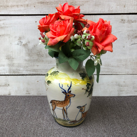 Deer Art Medium Vase