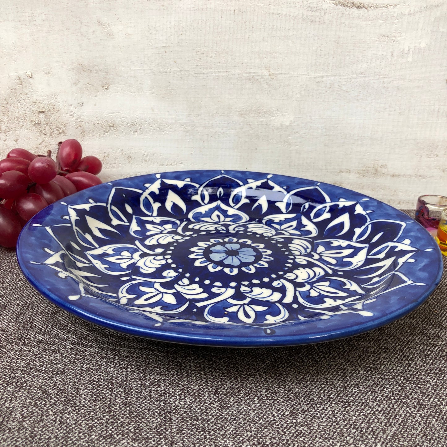 Blue Heart Dinner Plate