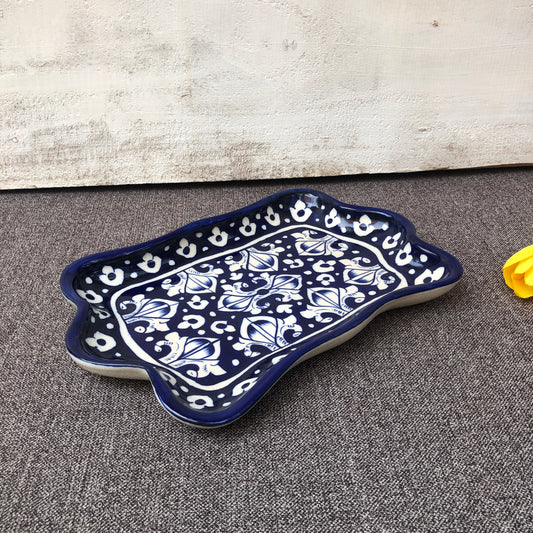 Blue Celico Small Rectangle Dish