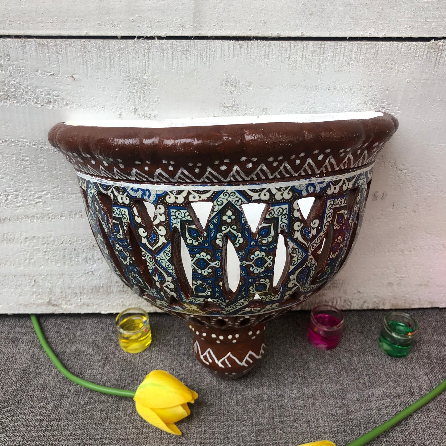 Dark Brown Wall Planter