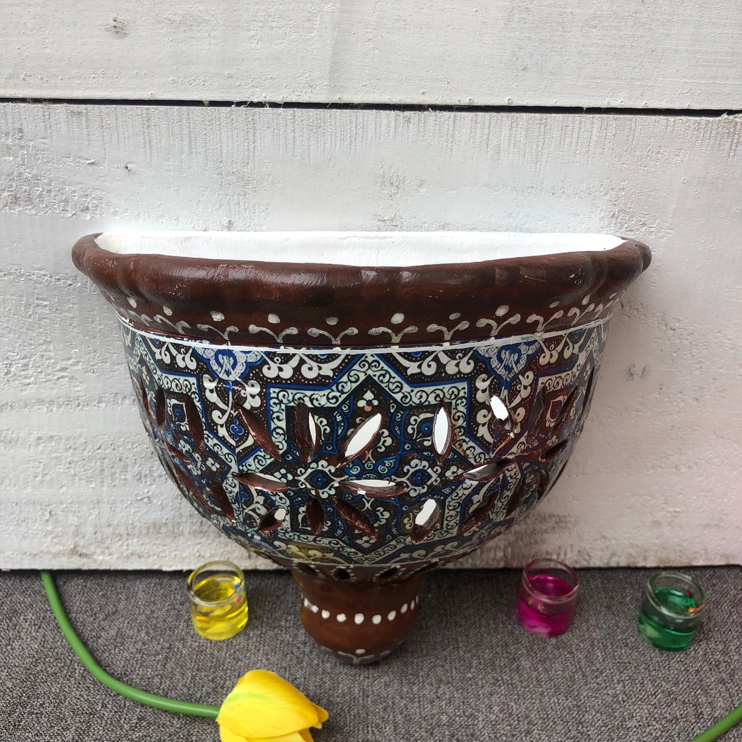 Dark Brown Wall Planter