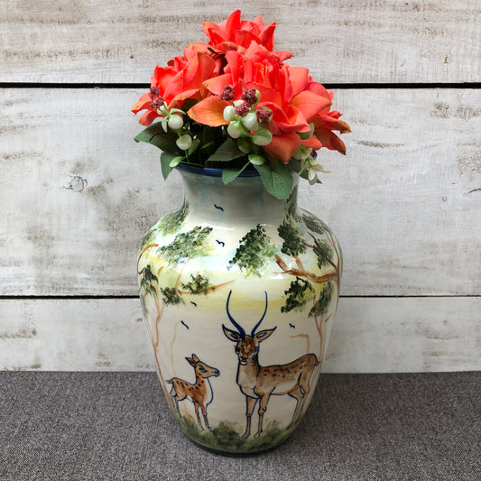 Deer Design Large Vase