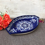 Blue Heart Large Serving Dish