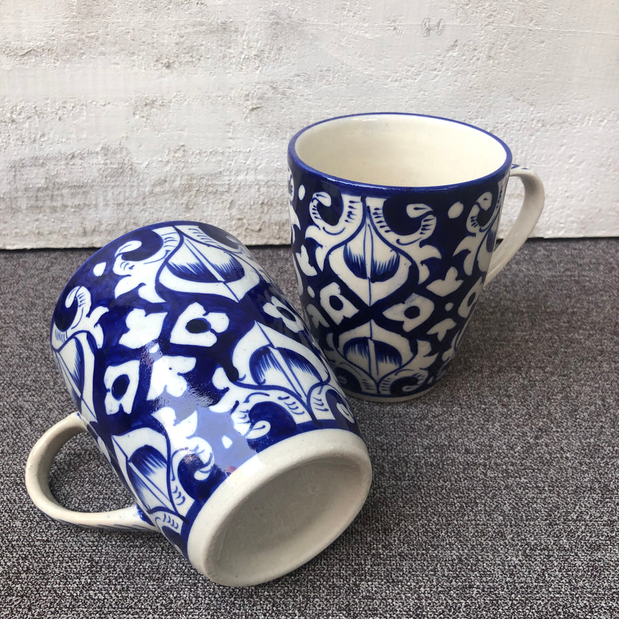 Blue Pottery Multan Mugs | Sip in Style and Tradition – Arraish