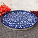 Serina Blue Deep Platter - Large