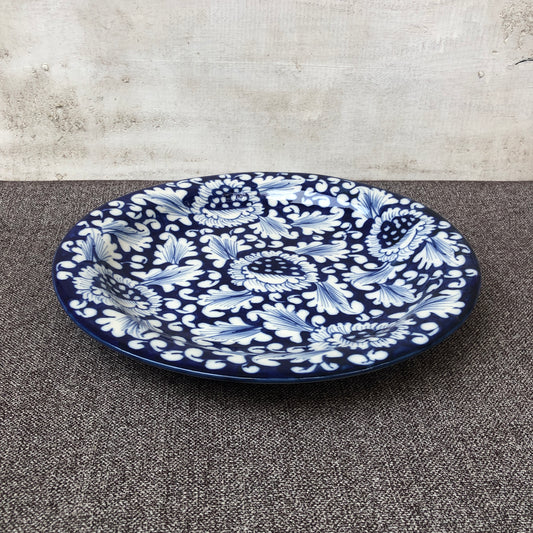 Blue Flower Dinner Plate