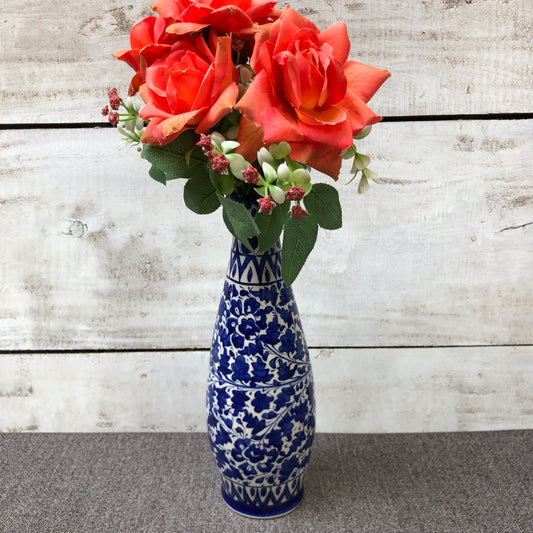 Serina Blue Long Vase