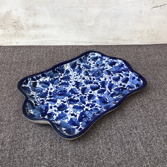 Blue Pattern Small Serving Dish