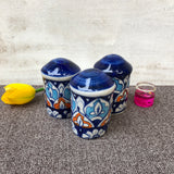 Multi Flower Salt Box - Pot - Set of 3