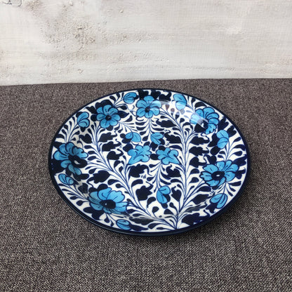 Light Serina Blue Quarter plate