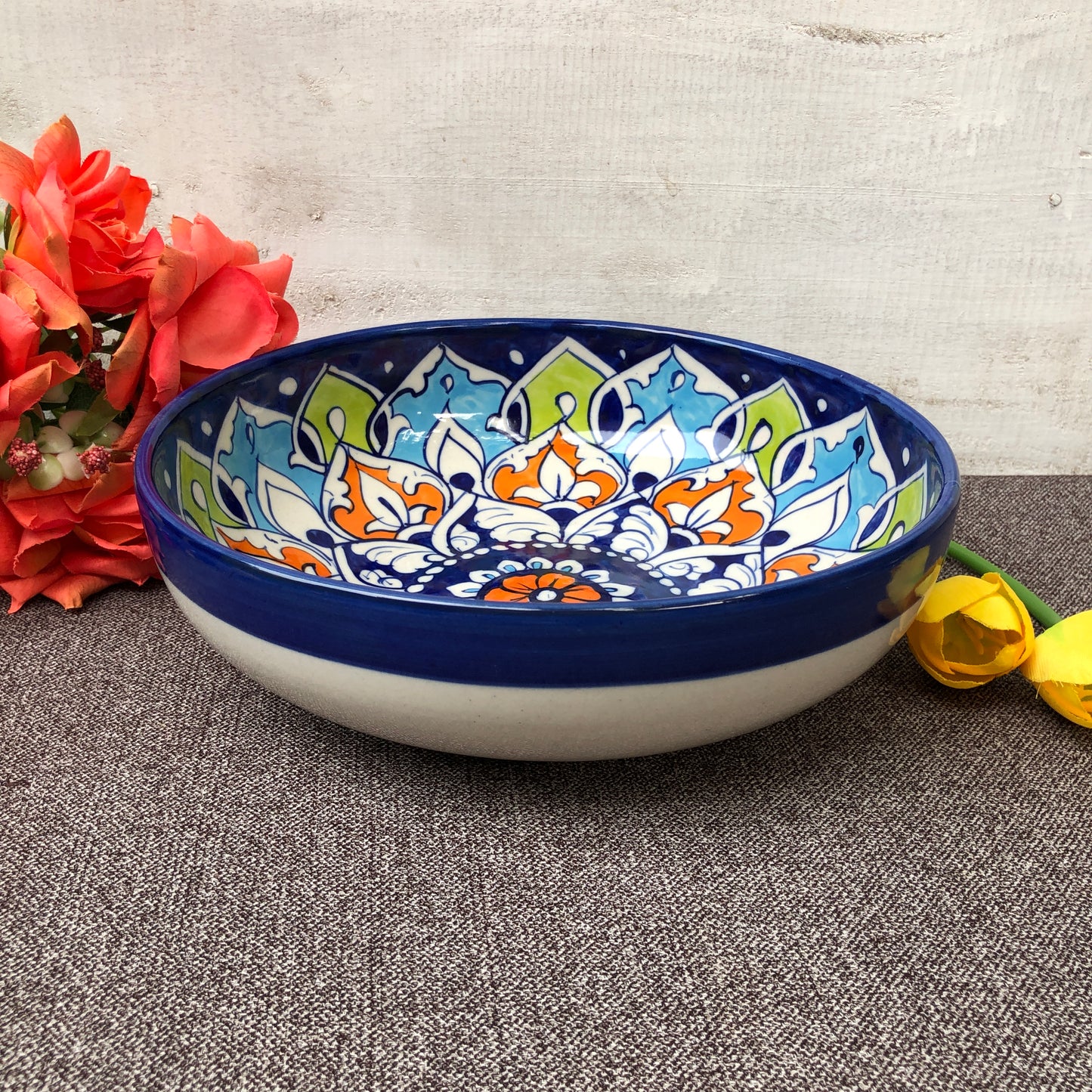 Multi Flower Serving Bowl