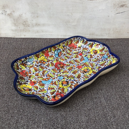 Spring Pattern Medium Serving Dish