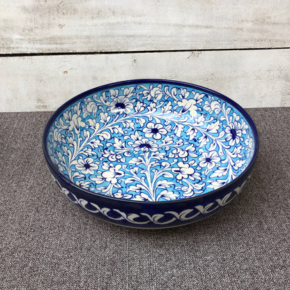 Breeze Blue Large Serving Bowl