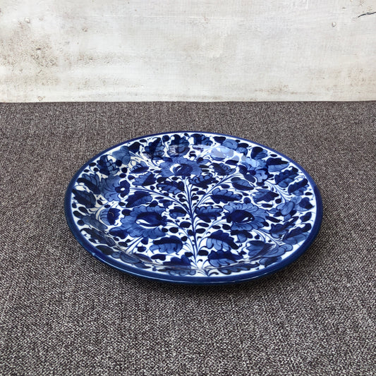 Blue Pattern Quarter Plate