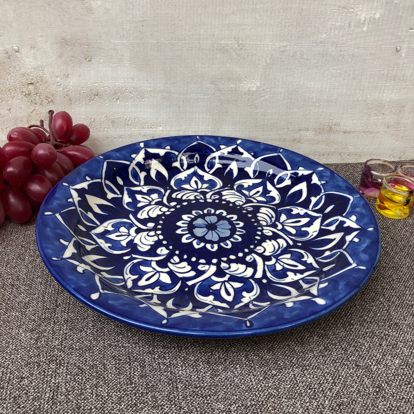 Blue Heart Dinner Plate