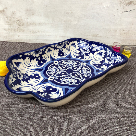 New Blue Celico Large Rectangle Serving Dish