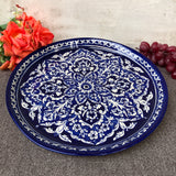 Antique Dark Blue Platter - Large