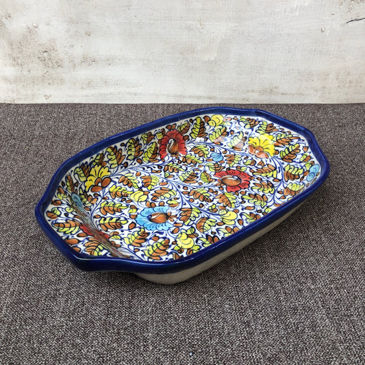 Spring Pattern Rectangle Dish