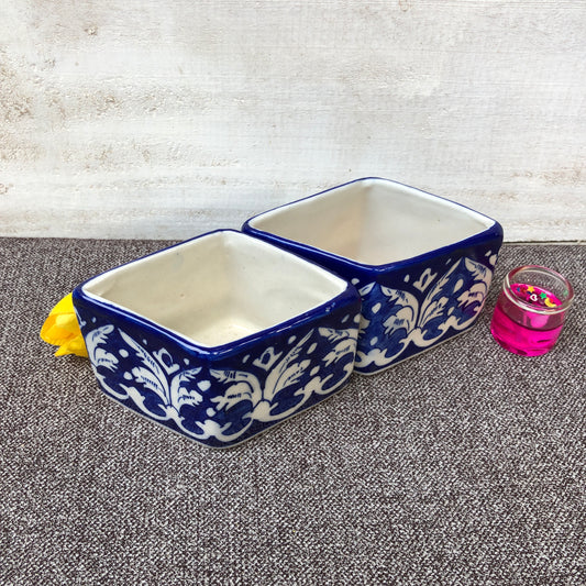 Blue Felicity Tooth Holder - Bathroom set of 2