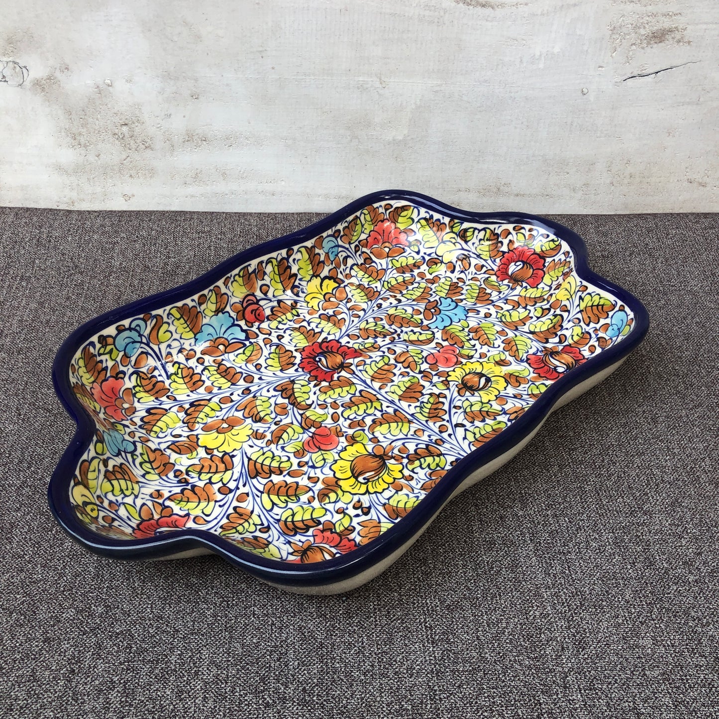 Spring Pattern Large Serving Dish