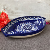 Blue Heart Large Serving Dish