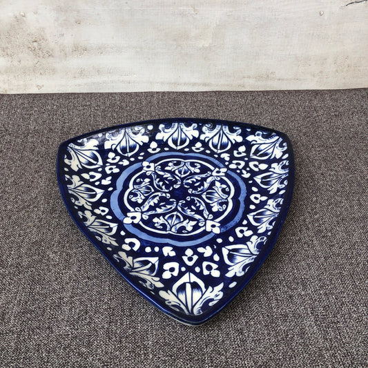 Blue Celico Small Triangle Dish