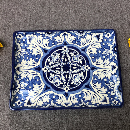 Blue Celico Flat Dish I