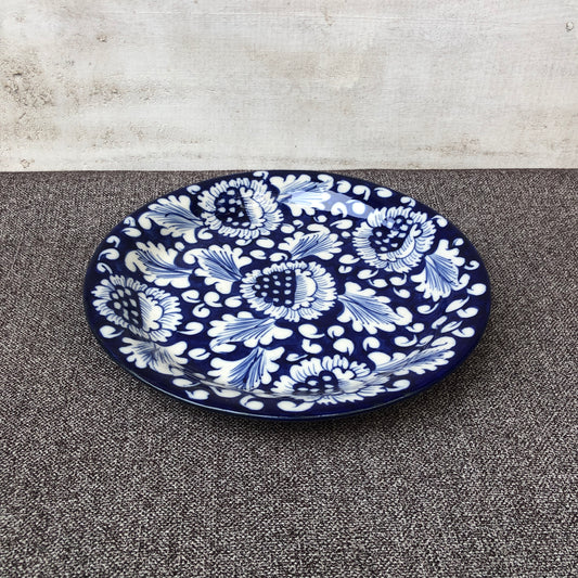 Blue Flower Quarter Plate