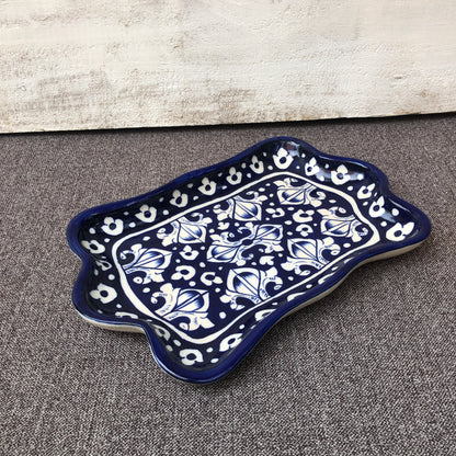 Blue Celico Small Rectangle Dish