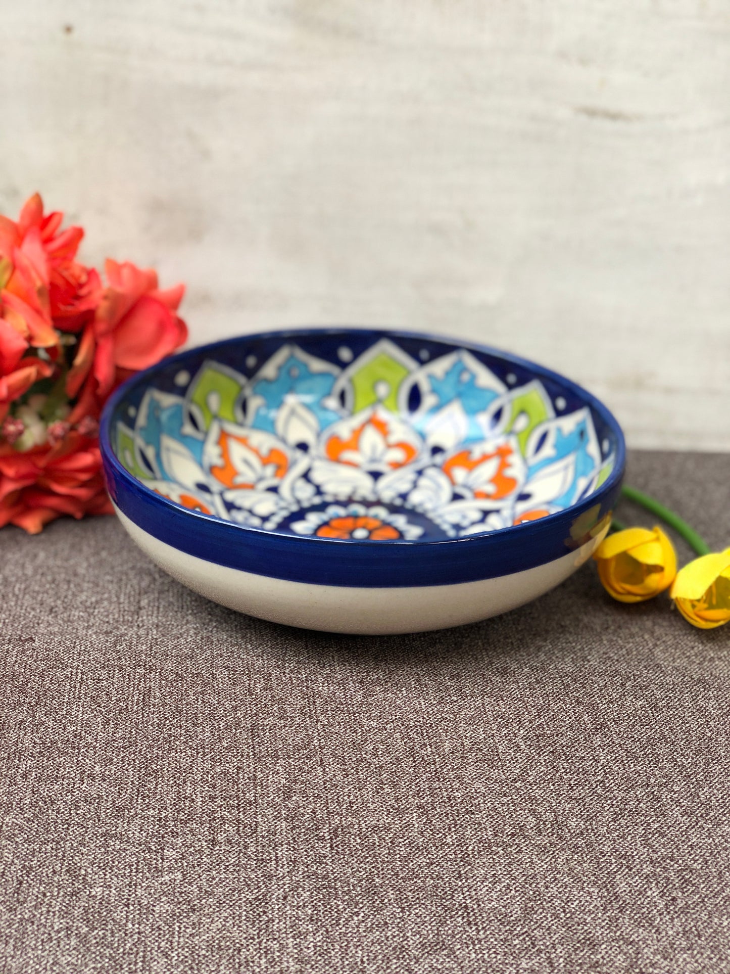 Multi Flower Serving Bowl