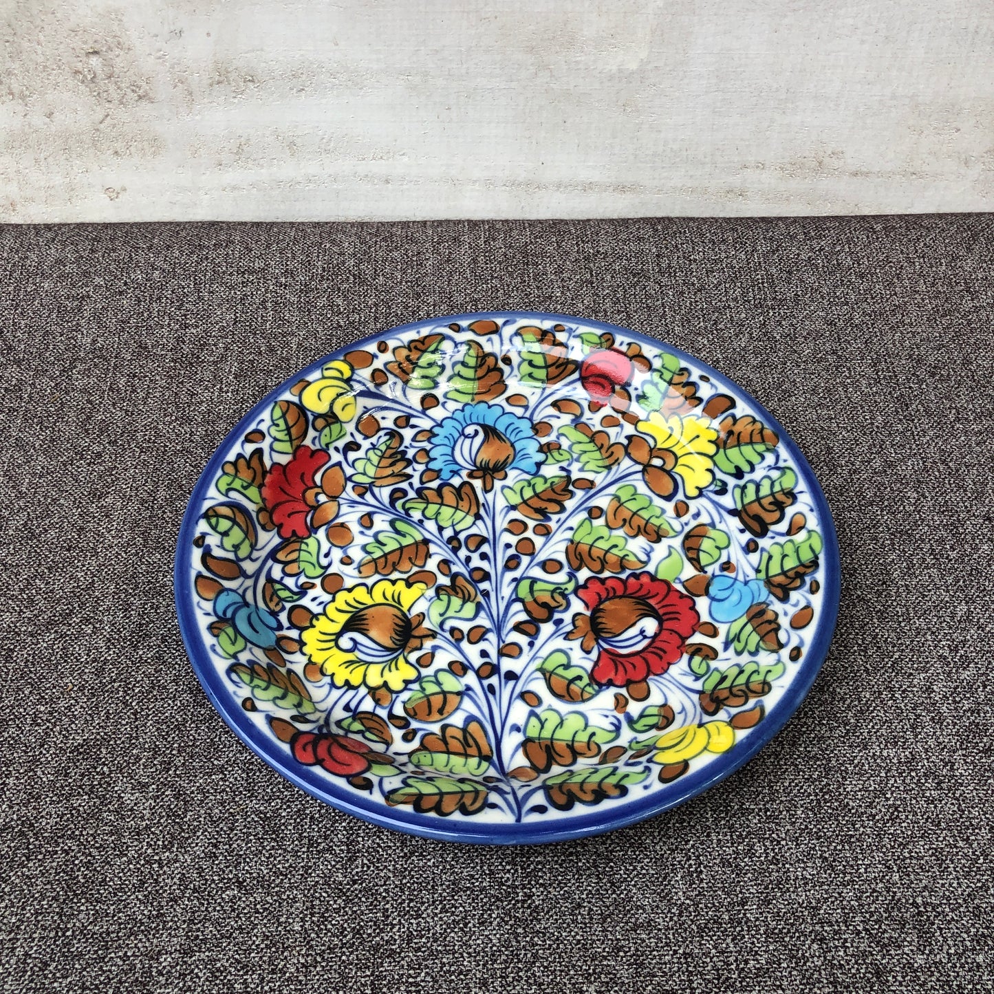 Spring Pattern Quarter Plate