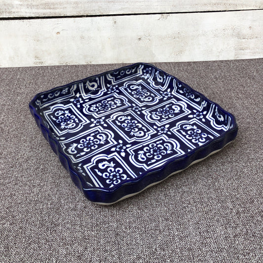 Urban Blue Small Square Dish