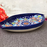 Multi Flower Oval Dish