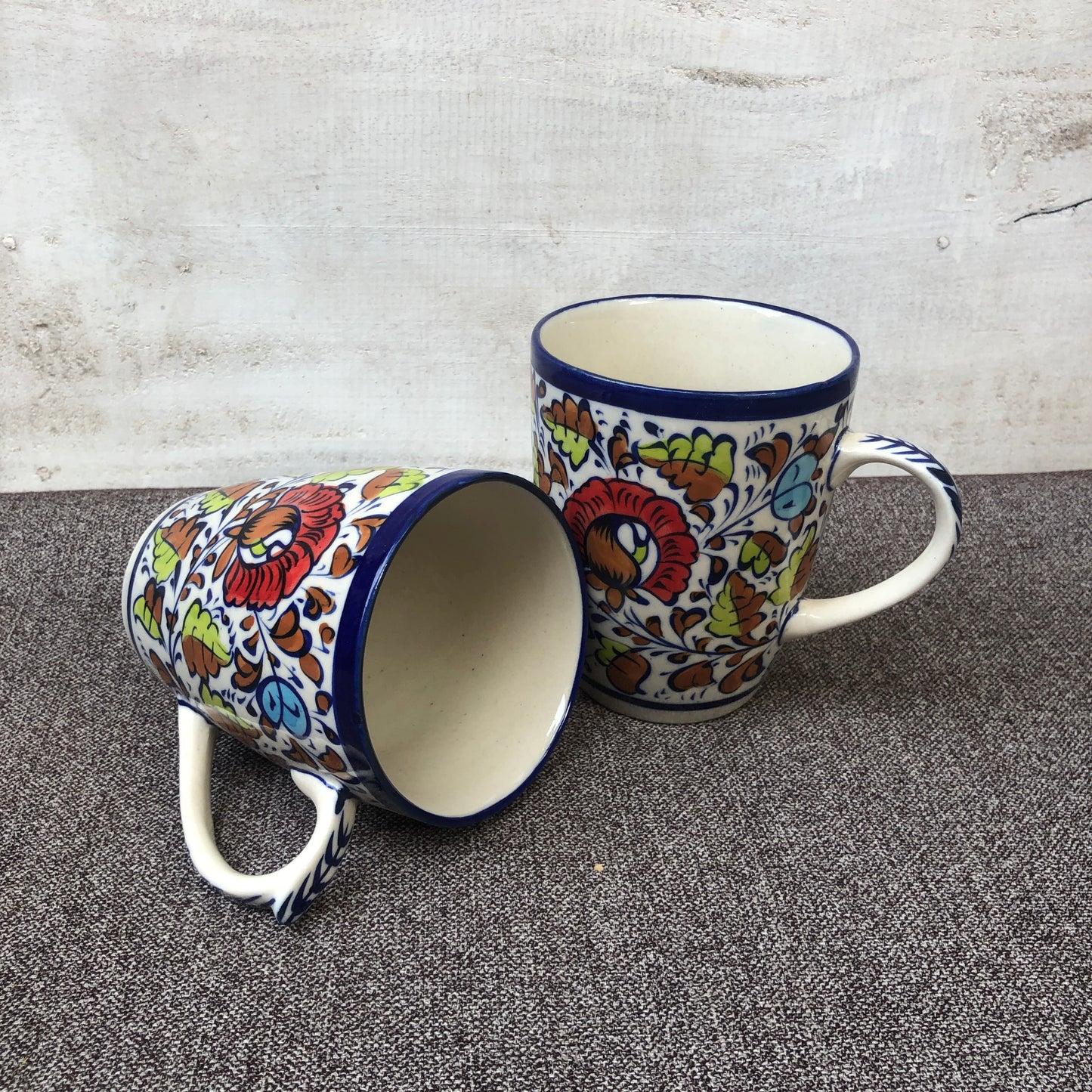 Spring Pattern Large Mug - Set of 2