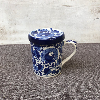 Blue Pattern Cover Mug