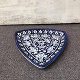 Blue Celico Small Triangle Dish