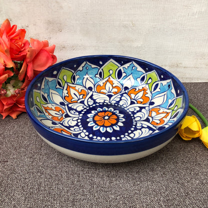 Multi Flower Serving Bowl