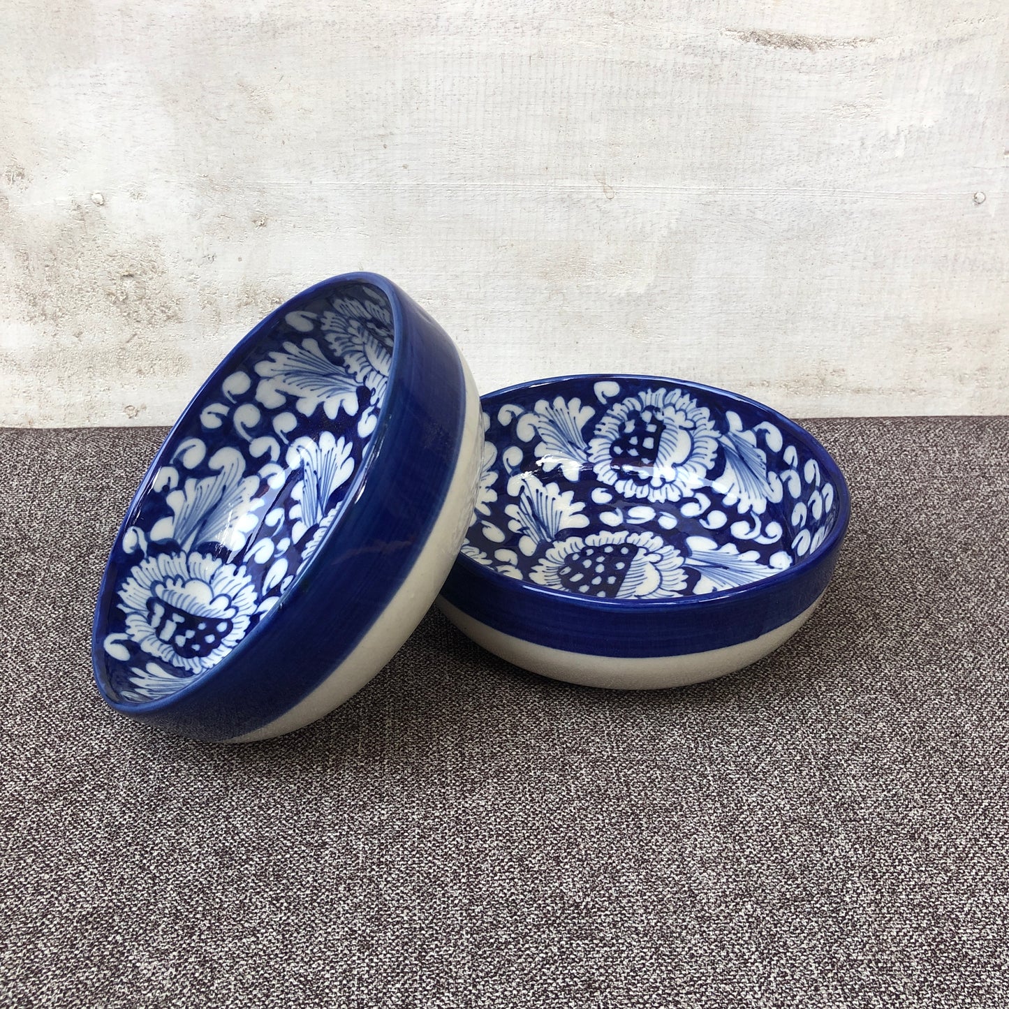 Blue Flower Small Bowl - Set of 2