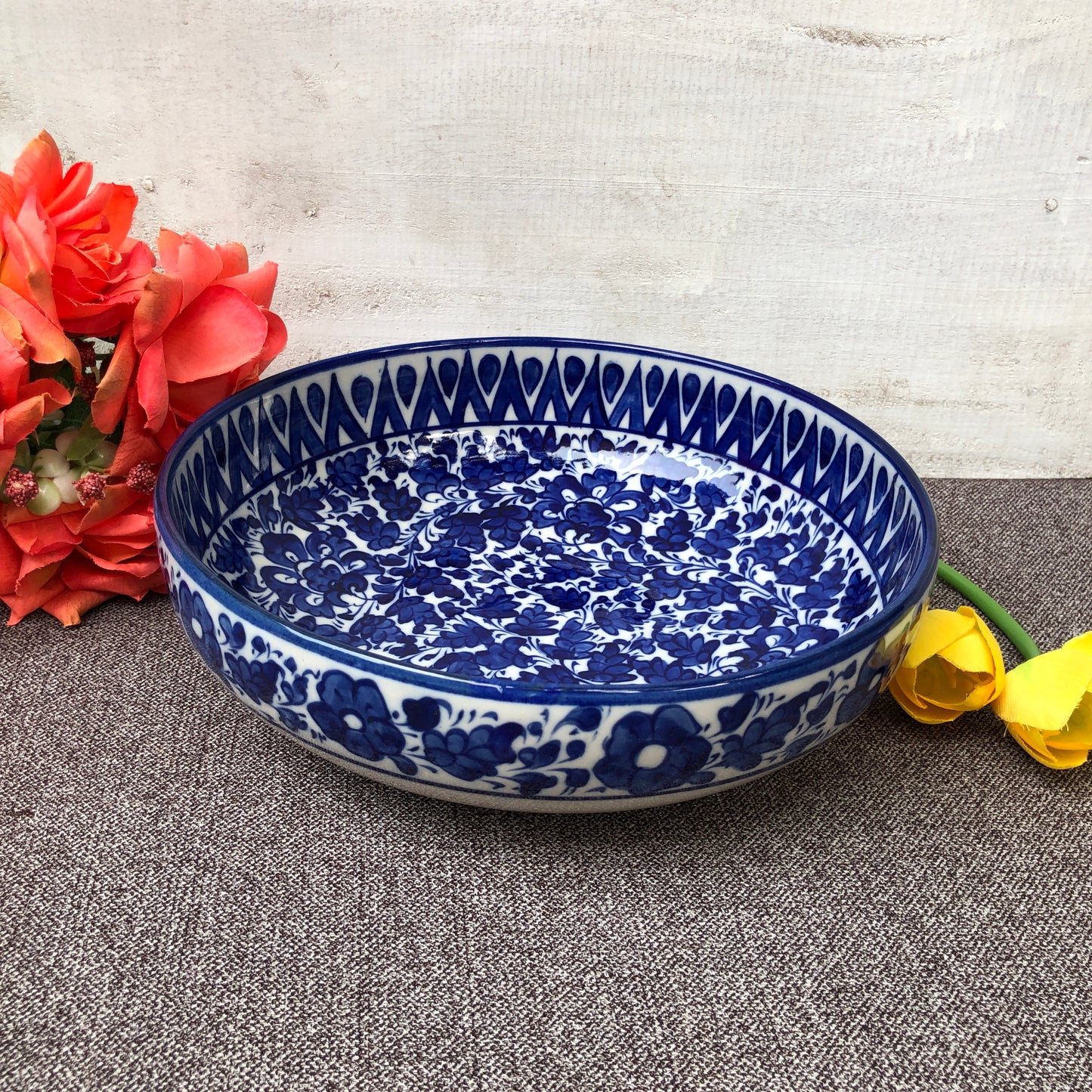 Serina Blue Serving Bowl