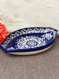 Blue Heart Large Serving Dish