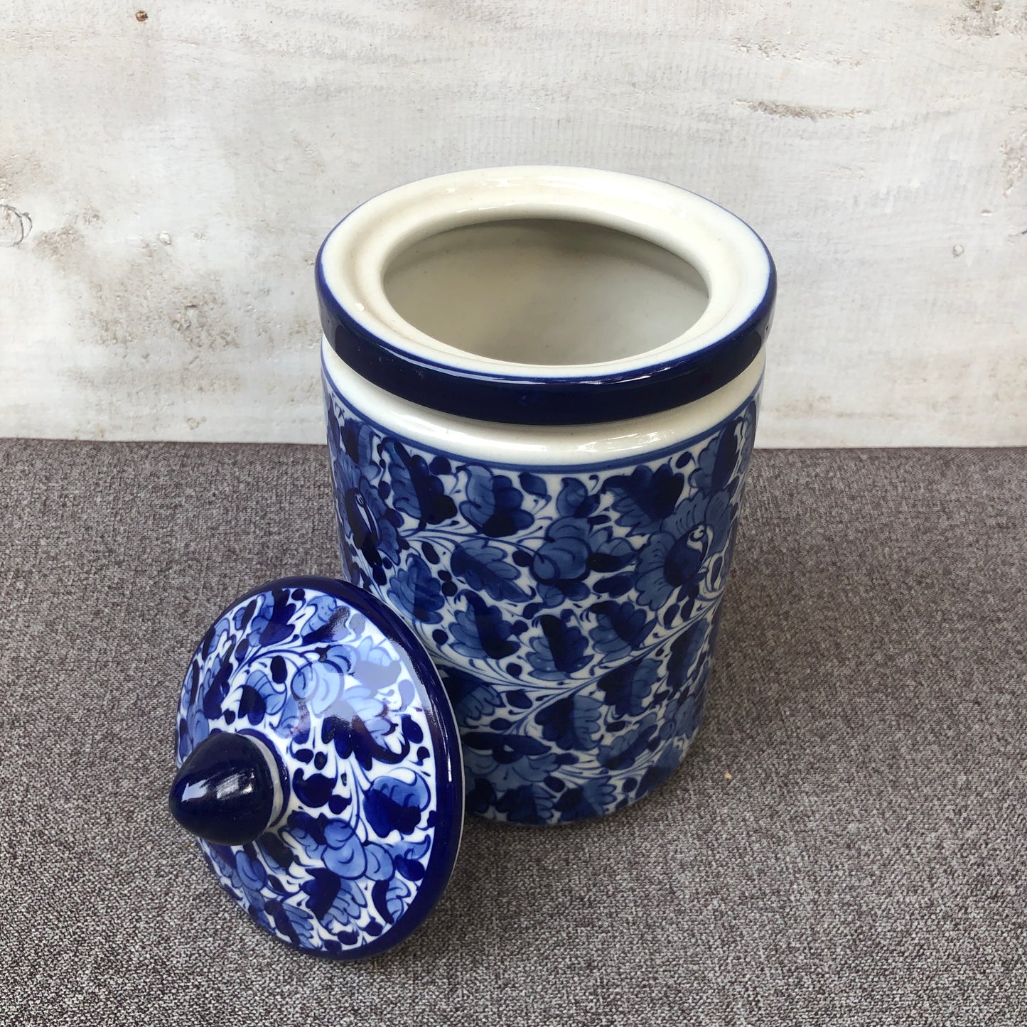 Blue Pattern Large Jar