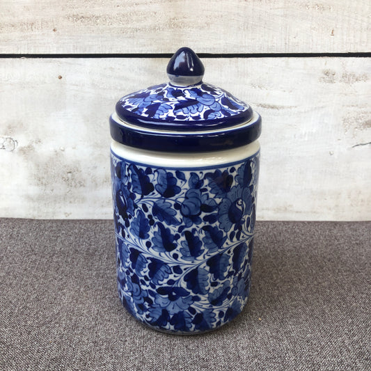 Blue Pattern Large Jar