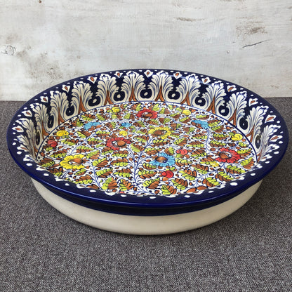 Spring Pattern Large Fruit Bowl