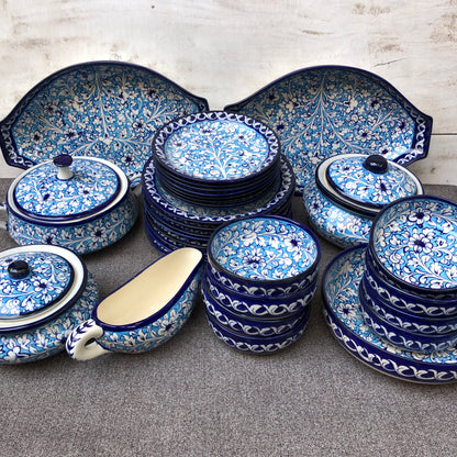 Breeze Blue Dinner Set - 8 Persons Serving