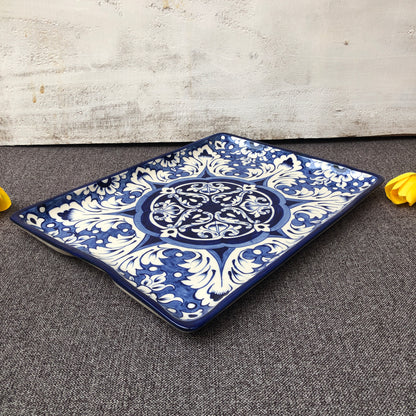 Blue Celico Flat Dish I