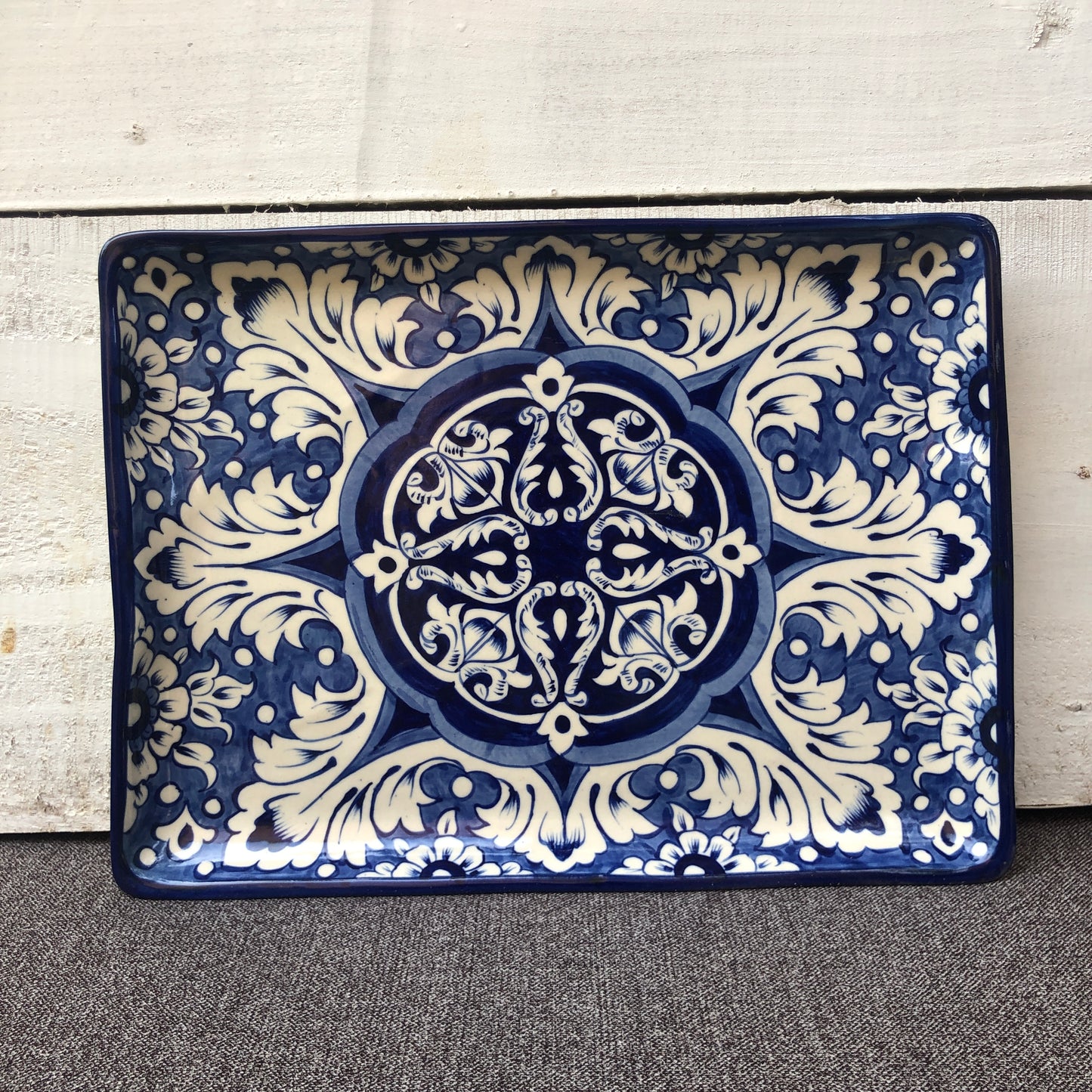 Blue Celico Flat Dish I