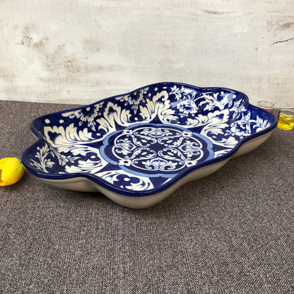 New Blue Celico Medium Rectangle Dish