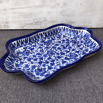 Serina Blue Large Serving Dish