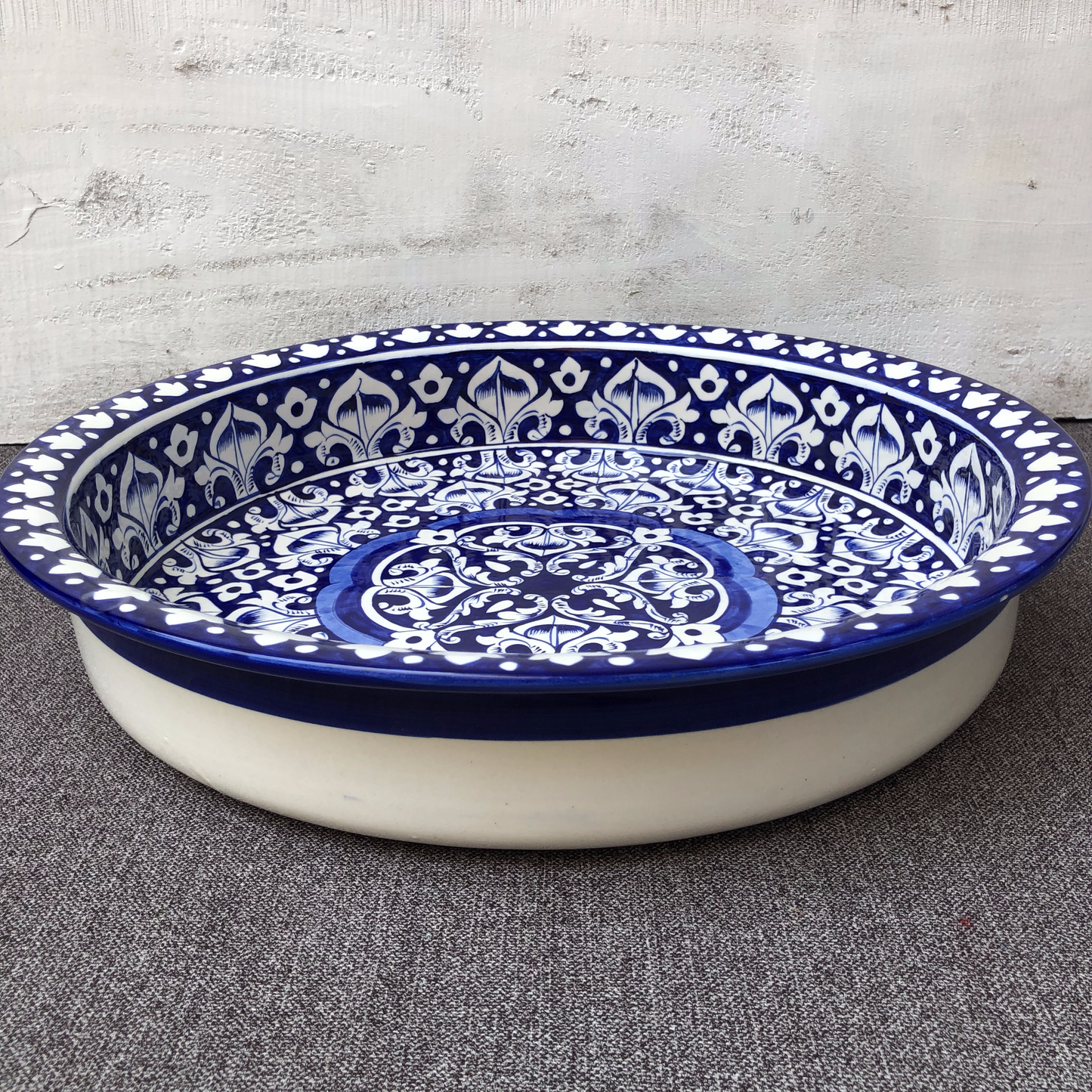 Blue Celico Large Fruit Bowl