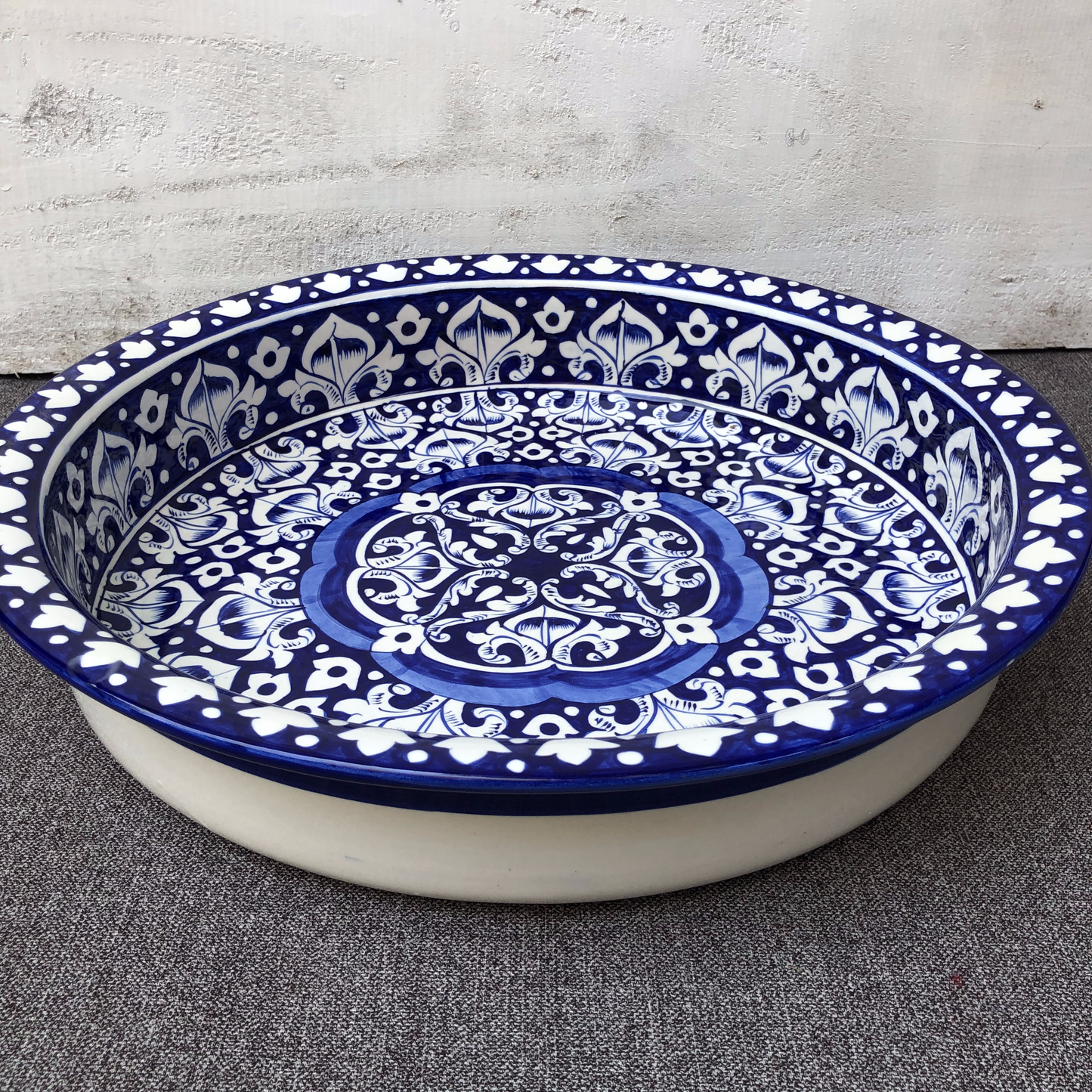 Blue Celico Large Fruit Bowl